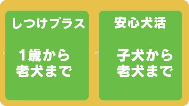 しつけプラスと安心犬活のドッグフード