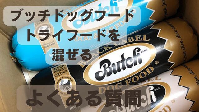 ブッチドッグフードをドライフードに混ぜる