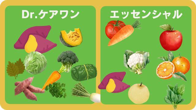 ドクターケアワンとエッセンシャルドッグフード