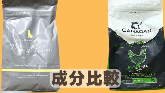 モグワンとカナガンドッグフードチキン