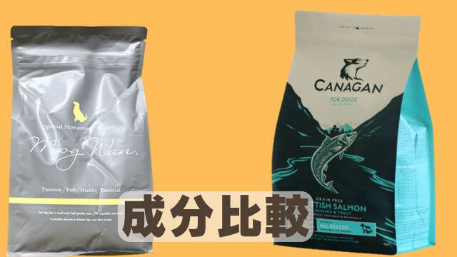 モグワンドッグフードとカナガンサーモン