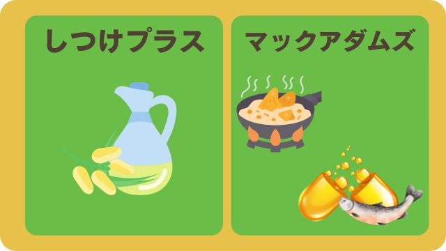 しつけプラスとマックアダムズドッグフードチキン