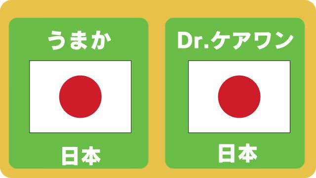 うまかドッグフードとドクアーケアワン